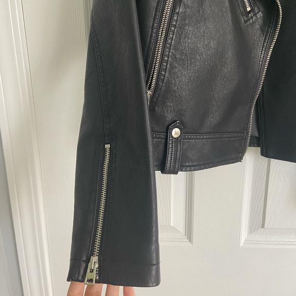 Topshop Leather Jacket - Picture 2 of 5